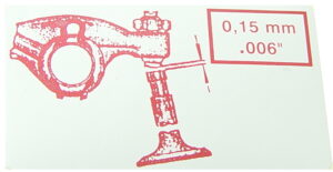 ZVW111006    Valve Adjust Sticker